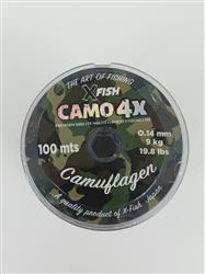 MULTIFILAMENTO CAMO XFISH 4X 100MTS 0,14