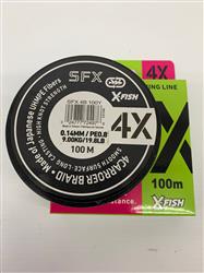 MULTIFILAMENTO SFX 4X 100M 0,14mm EN BLANCO Y GRIS